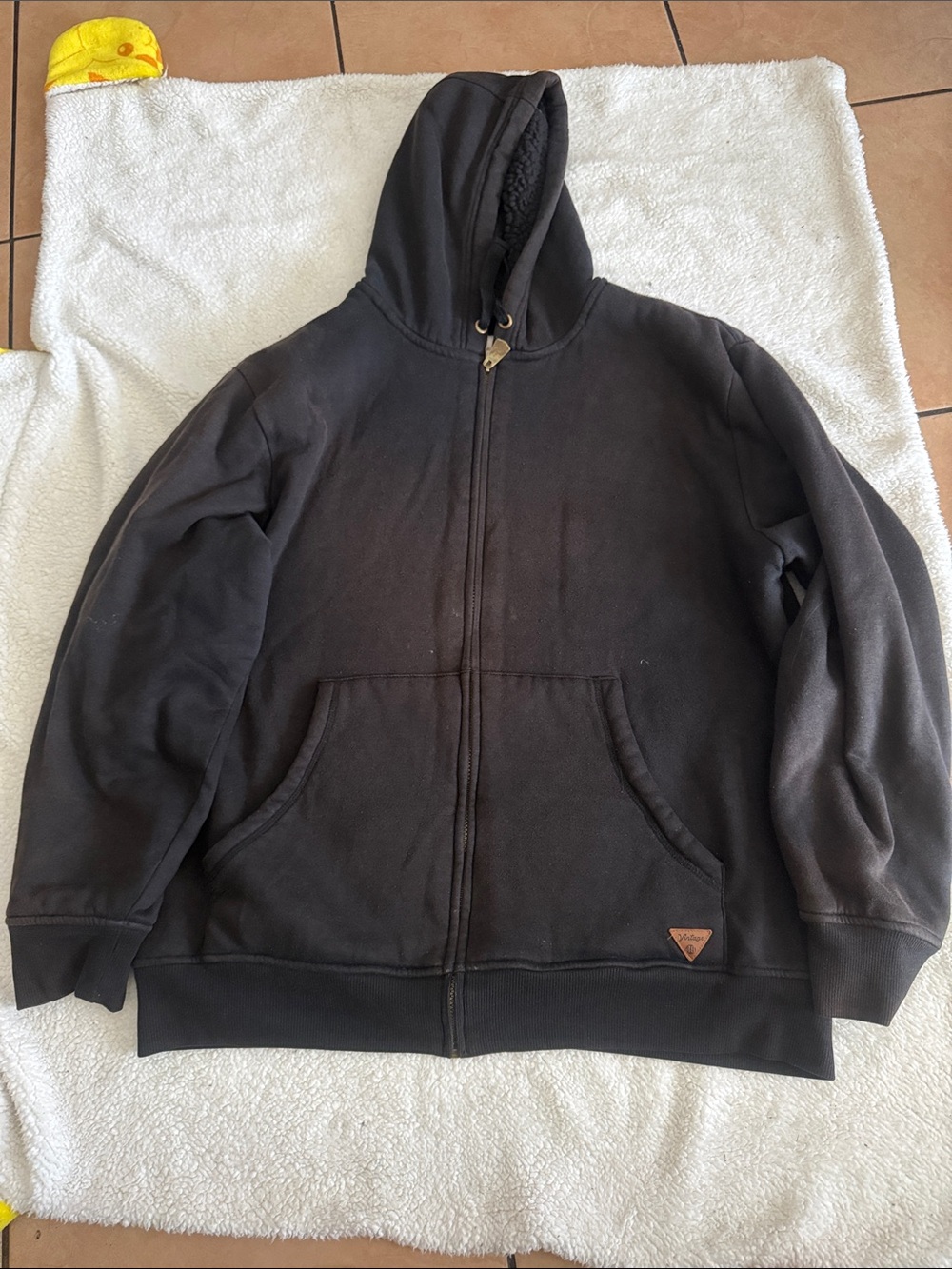 Weatherproof Black Hooded Puffer Jacket